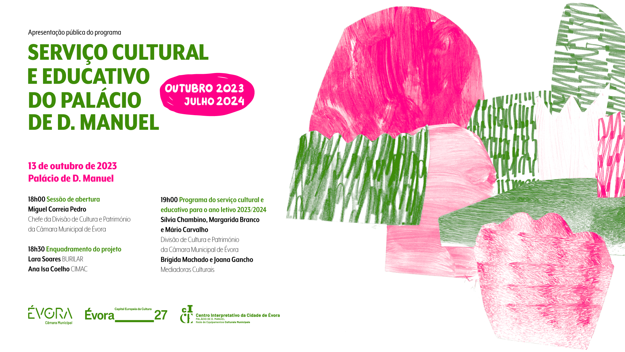 LANÇAMENTO: Programa de atividade para o ano letivo 2023/2024 – Serviço Cultural e Educativo Palácio D. Manuel, Évora (clicar na imagem)