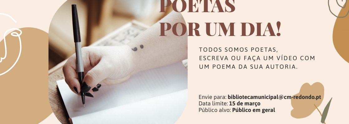 Lançamos o desafio: Junte-se a nós para assinalar o Dia Mundial da Poesia – 21 de março