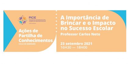 Webinar “A Importância de Brincar e o Impacto no Sucesso Escolar”