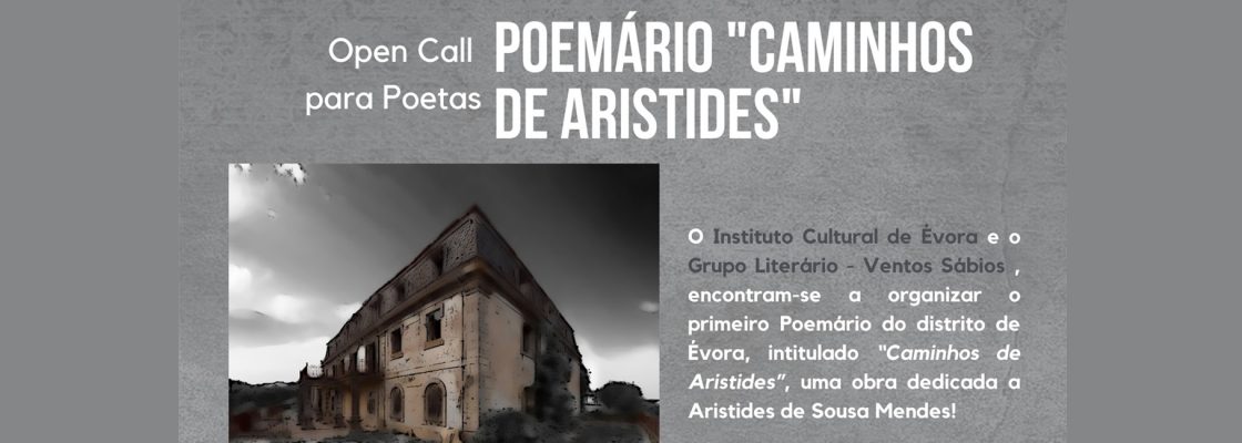 (Português) POEMÁRIO “CAMINHOS DE ARISTIDES” | Open Call para Poetas