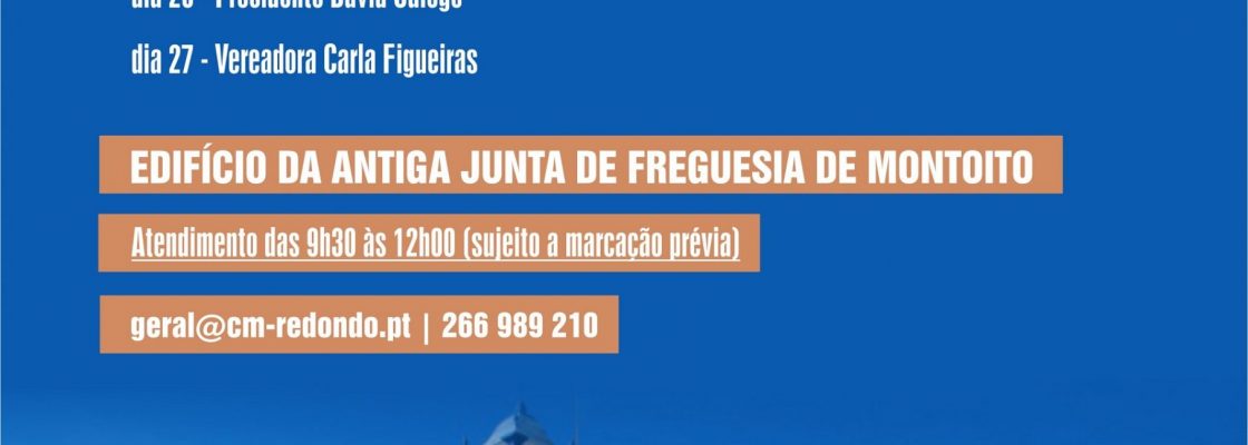 Atendimento Presencial na Freguesia de Montoito