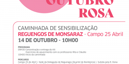 Outubro Rosa | Caminhada de Sensibilização Cancro da Mama
