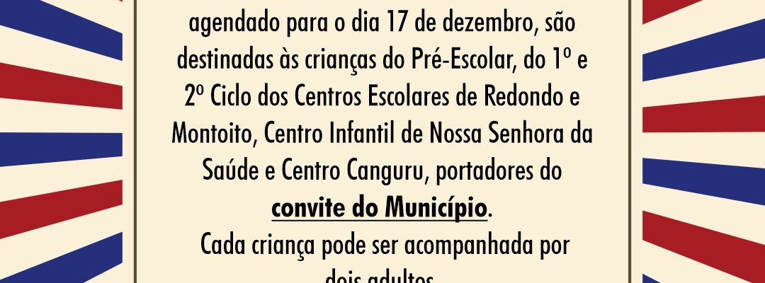 Informação – Circo de Natal | 17 de dezembro | Coliseu de Redondo