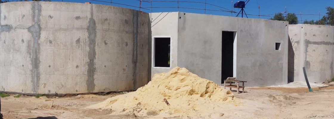 Obras da ETAR e Depósitos de Água de S. Bartolomeu do Outeiro a Bom Ritmo