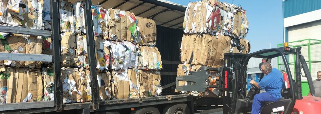 O Papel e Cartão Recolhidos Selectivamente Estão a Caminho da Reciclagem