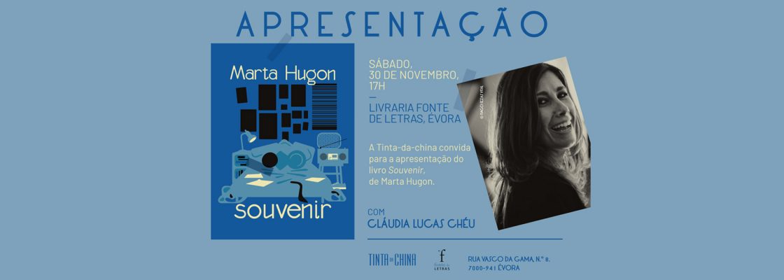 Apresentação do livro “Souvenir” de Marta Hugon, com a presença da autora e Cláud...