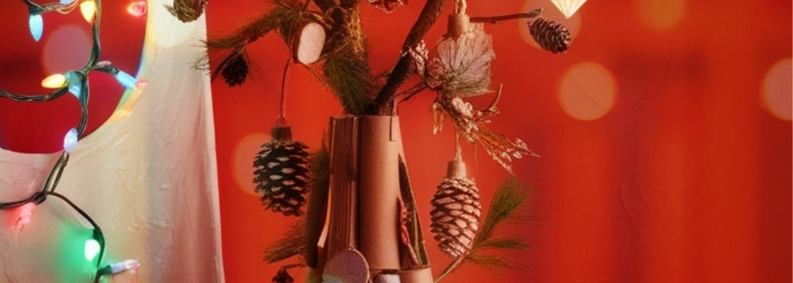 É Natal na Biblioteca de Montoito | Construa a sua árvore de Natal em material reciclado
