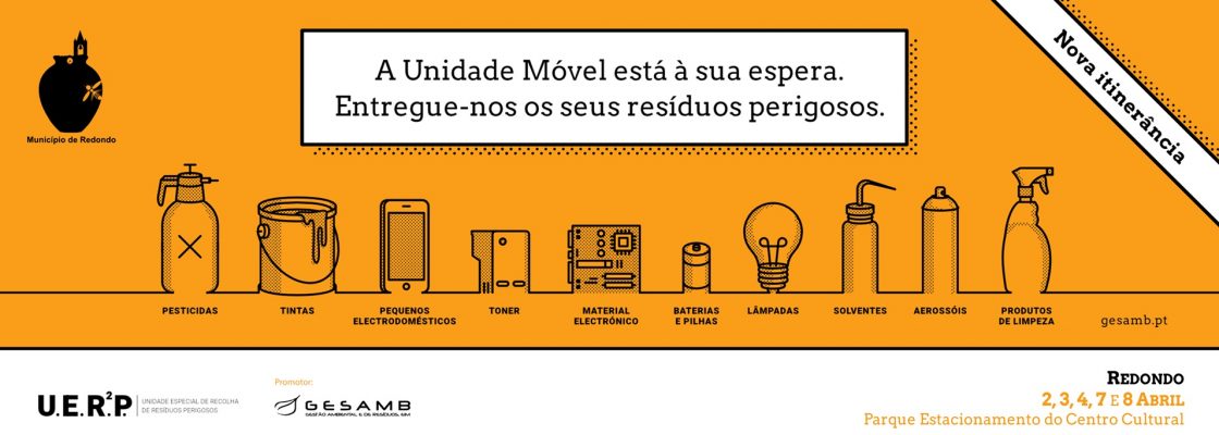 4ª Itinerância da Unidade Especial de Recolha de Resíduos Perigosos (UERRP) | dias 02, 03, 04,...