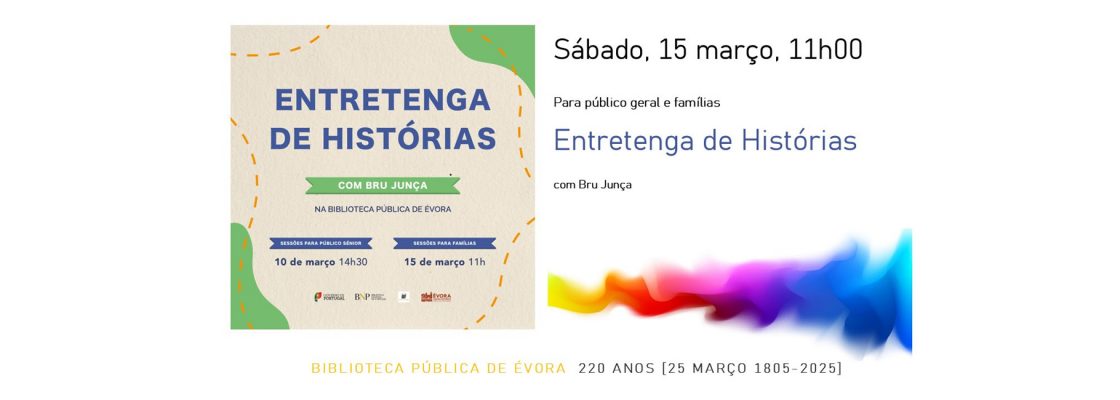 Entretenga de histórias, com Bru Junça | Famílias