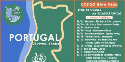 “COP30 Bike Ride” passa pelo Alentejo Central no final de setembro