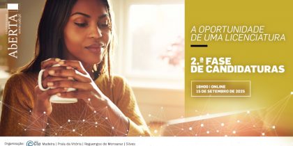 Universidade Aberta promove sessão online “A Oportunidade de uma Licenciatura – 2.ª Fase de Candidaturas”